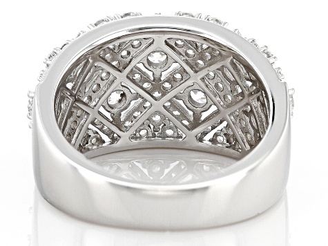ネイティブ・アメリカン 一輪挿し LEMONTREE White Cubic Zirconia Rhodium Over Sterling Silver Ring 2.80