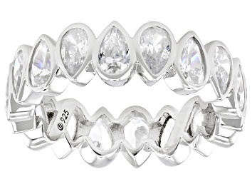 Green and White Cubic Zirconia Rhodium Over Brass Snake Bracelet 10.39ctw