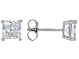 White Cubic Zirconia Rhodium Over Sterling Silver Boxed Earring Set 17.49ctw