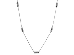 White Cubic Zirconia Rhodium Over Sterling Silver Necklace 3.42ctw