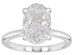 White Cubic Zirconia Platinum Over Sterling Silver Ring 5.67ctw