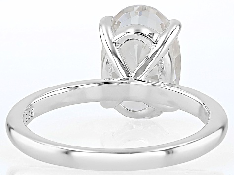 White Cubic Zirconia Platinum Over Sterling Silver Ring 5.67ctw