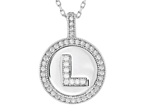 White Cubic Zirconia Rhodium Over Sterling Silver 