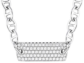 White Cubic Zirconia Rhodium Plated Necklace 1.66ctw