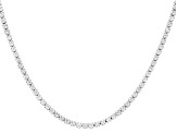 White Cubic Zirconia Rhodium Over Brass Tennis Bracelet, Necklace, and Stud Box Set 15.68ctw