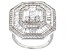 White Cubic Zirconia Rhodium Over Sterling Silver Ring 2.99ctw