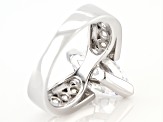 White Cubic Zirconia Rhodium Over Sterling Silver Ring 5.00ctw
