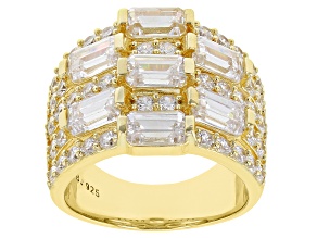 Cubic Zirconia 18k Yellow Gold Over Sterling Silver 8.04ctw  (5.88 DEW)
