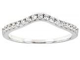 White Cubic Zirconia Rhodium Over Sterling Silver Ring With Bands 4.34ctw