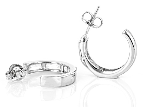 White Cubic Zirconia Rhodium Over Sterling Silver Earrings 4.20ctw