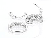 White Cubic Zirconia Rhodium Over Sterling Silver Ring And Earring Set 3.51ctw