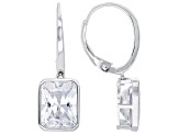 White Cubic Zirconia Rhodium Over Sterling Silver Earrings 12.88ctw