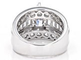 White Cubic Zirconia Rhodium Over Sterling Silver Ring 8.65CTW