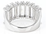 White Cubic Zirconia Rhodium Over Sterling Silver Ring 10.35ctw