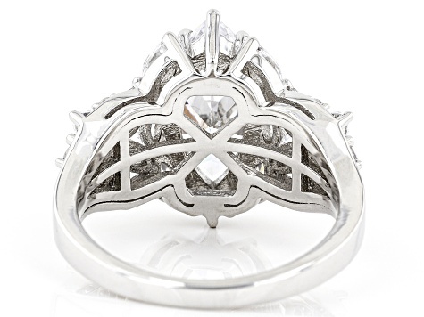 【海外配送可】【送料無料】 Zirconia Cubic White Rhodium 6.18 Ring Silver Sterling Over スポーツトイ・アクショントイ