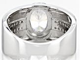 White Cubic Zirconia Rhodium Over Sterling Silver Ring 2.52ctw