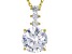 White Cubic Zirconia 18K Yellow Gold Over Sterling Silver Necklace 4.98ctw