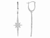 White Cubic Zirconia Rhodium Over Sterling Silver Earrings 1.19ctw