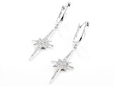 White Cubic Zirconia Rhodium Over Sterling Silver Earrings 1.19ctw