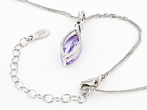 Scottish Sea Glass - White & Purple Crystal Necklace. - onemoregift.co.uk