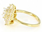 White Cubic Zirconia 18k Yellow Gold Over Sterling Silver Ring 3.50ctw