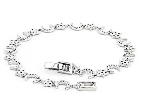 White Cubic Zirconia Rhodium Over Sterling Silver Bracelet 2.19ctw