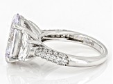 White Cubic Zirconia Platinum Over Sterling Silver Ring 11.25ctw
