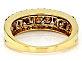 Mocha Cubic Zirconia 18k Yellow Gold Over Sterling Silver Ring 1.65ctw