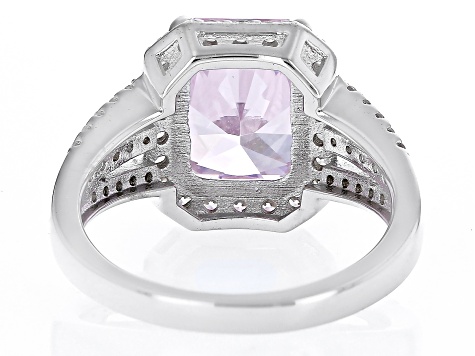 Sweet Romantic Pink Rings for women Crystal Zirconia Engagement