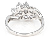 White Cubic Zirconia Platinum Over Sterling Silver Ring 2.39ctw