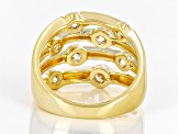 White Cubic Zirconia 18k Yellow Gold Over Sterling Silver Ring 2.68ctw