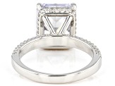 White Cubic Zirconia Platinum Over Sterling Silver Ring 12.65ctw