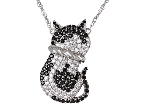 Wicca Moon Cat Necklace