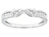 White Cubic Zirconia Rhodium Over Sterling Silver Ring Set 4.63ctw