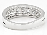White Cubic Zirconia Rhodium Over Sterling Silver Ring 1.62ctw
