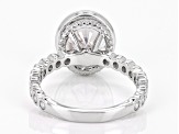 White Cubic Zirconia Rhodium Over Sterling Silver Ring 11.35ctw