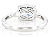 White Cubic Zirconia Rhodium Over Sterling Silver Ring 3.25ctw