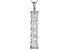 Cubic Zirconia Rhodium Over Sterling Silver Pendant With Chain 17.87ctw