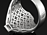 White Cubic Zirconia Sterling Silver Ring 5.43ctw