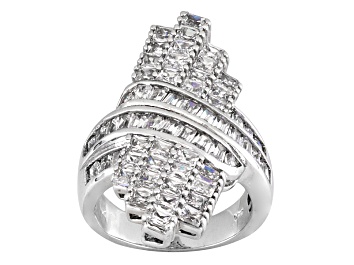 Picture of Cubic Zirconia Silver Ring 5.87ctw