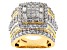 Cubic Zirconia 18k Yellow Gold Over Silver Ring 5.75ctw