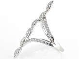 White Cubic Zirconia Rhodium Over Sterling Silver Ring 2.24ctw