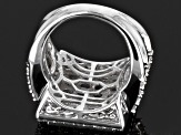 Cubic Zirconia Rhodium Over Sterling Silver Ring 9.46ctw