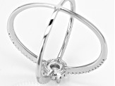 Cubic Zirconia Rhodium Over Sterling Silver Ring 1.25ctw