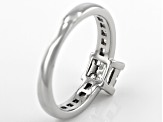 White Cubic Zirconia Platinum Over Sterling Silver Ring 1.47ctw