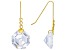 White Cubic Zirconia 18K Yellow Gold Over Sterling Silver Dangle Earrings 30.66ctw