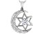 White Cubic Zirconia Rhodium Over Sterling Silver Pendant With Chain 3.09ctw