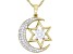 White Cubic Zirconia 18k Yellow Gold Over Sterling Silver Pendant With Chain 2.65ctw
