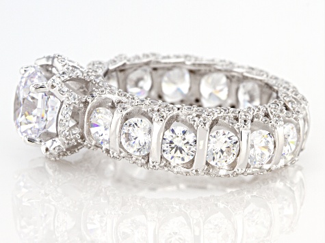 Silver diamond 24冊セット White Cubic Zirconia Rhodium Over Silver Ring And Earrings