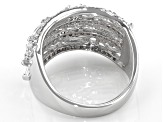 White Cubic Zirconia Rhodium Over Sterling Silver Ring 4.00ctw